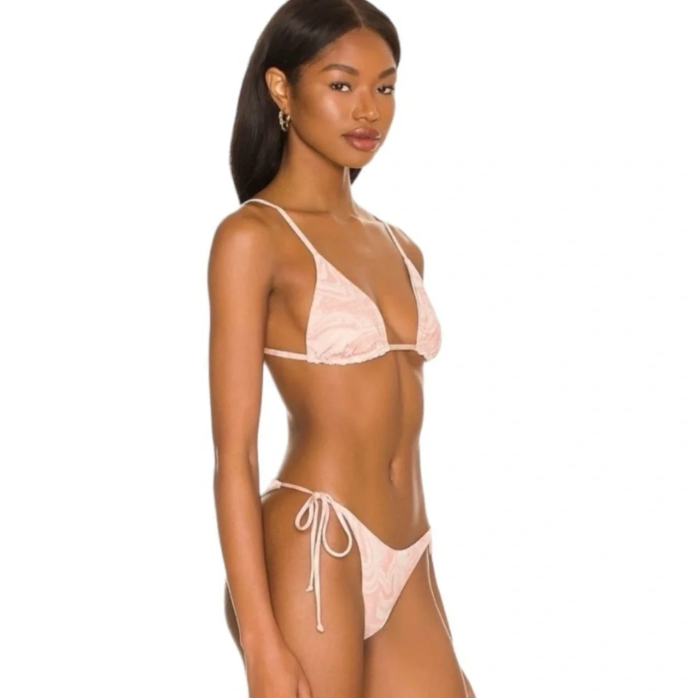 L*Space All Swirled Shimmer Bikini Set- Brittany Top & Lennox Bottom Size Medium